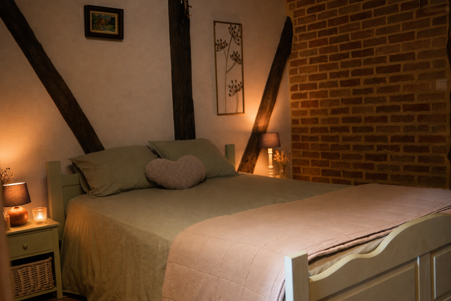 Chambre cocooning aux couleurs chaleureuses